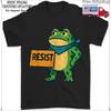 Portland Frog Protest for Men and Women, Resist Unisex T-Shirt