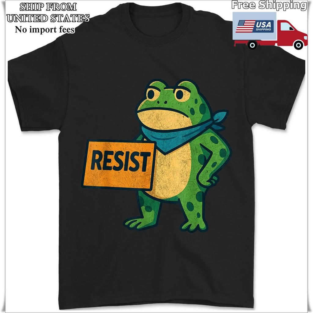 Portland Frog Protest for Men and Women, Resist Unisex T-Shirt