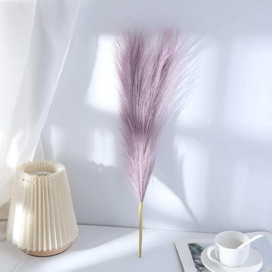 Classic Fireworks Reed Grass Wedding Decoration - 5-Prong Floral Arrangement Fake Flower Ornament