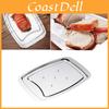 Premium Edelstahl Truthahnplatte mit modernem quadratischem Design zum Braten und Grillen