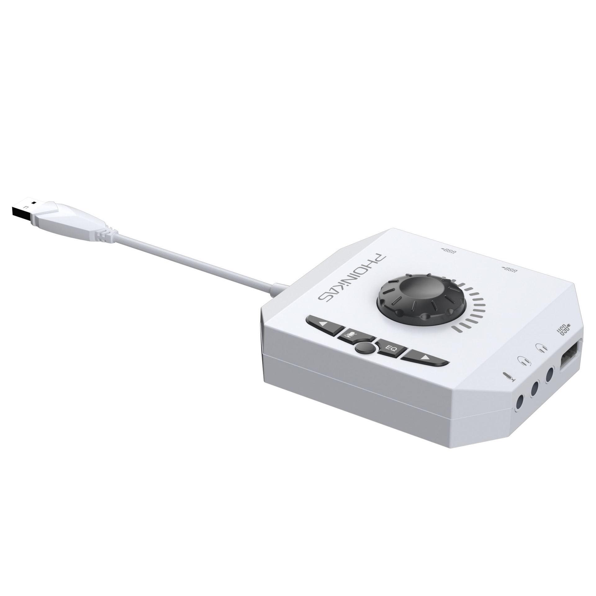 

Внешняя звуковая карта T10, USB-аудиоадаптер для ПК, Windows, Mac, Linux, ноутбуков, настольных компьютеров, 0,138-дюймовая стереозвуковая карта и USB-интерфейс, 12*11*3cm белый