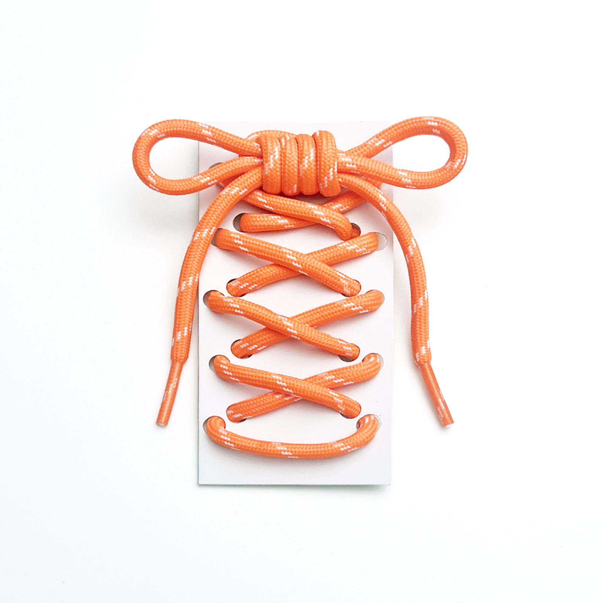 1 Paar 5 mm dikke Ronde Schoenveters Buiten Hardlopen Sportveters Sneakers Basketbalschoen Veters lengte 100/120/140/160cm 160cm oranje