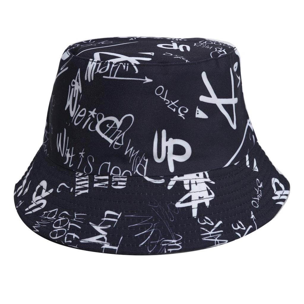 Unisex Double-Sided Bucket Hat - Spring/Summer Sun Protection, Colorful Tie-Dye Hip Hop Style