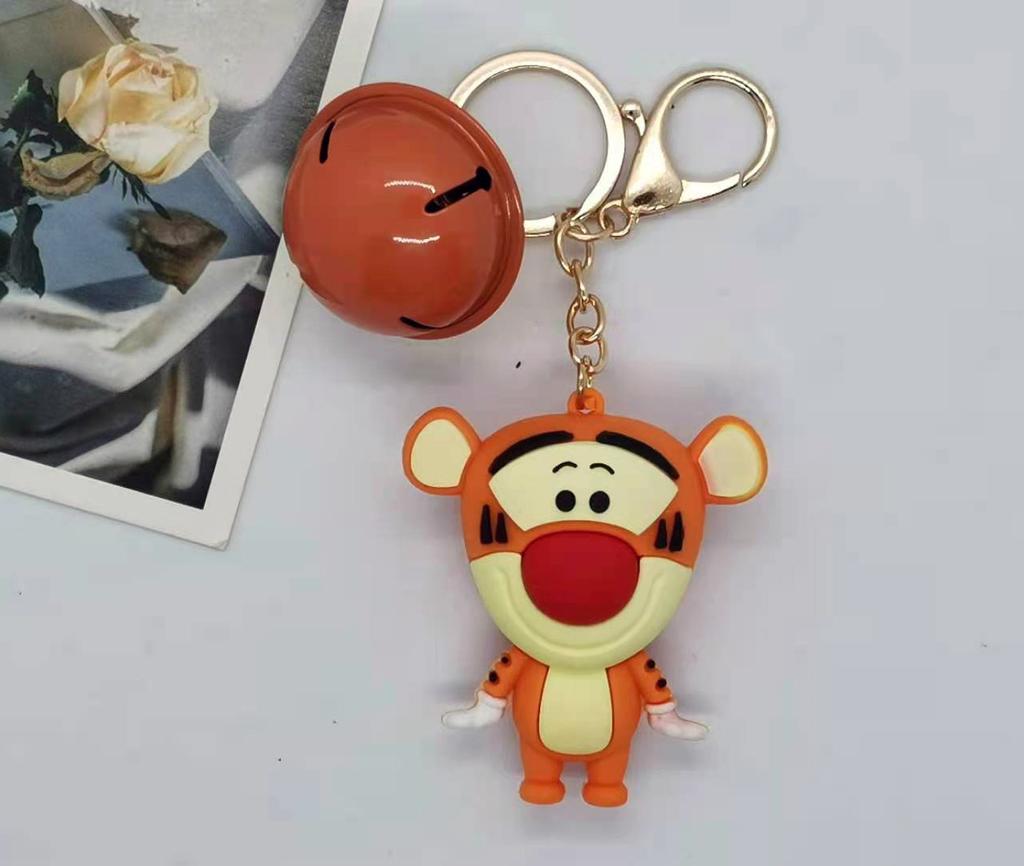 Creative Cartoon Cross Border Large Mickey Minnie Goofy Winnie The Bear Jumping Tiger Donald Duck Daisy Keychain Bag Y2k Fashion
