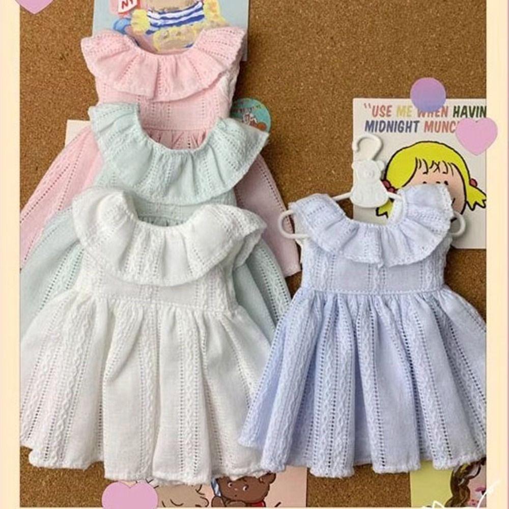 Mini Long Sleeveless Dresses Handmake Floral Print Skirt for 1/6 BJD 30cm Dolls