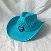 Cowgirl Hats for Women Straw Cowboy Hat Western Beach Sun Hat with Shapeable Brim for Coastal Cowgirl men hats