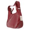 Women Underarm Bag Fashionable Glossy Surfaces PU Leather Shoulder Messenger Bag for Party Red