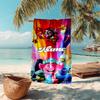 Personalized customized proof beach towel with Trolls pattern - soft, absorbent,quick-drying,perfect swimming,camping&bathing