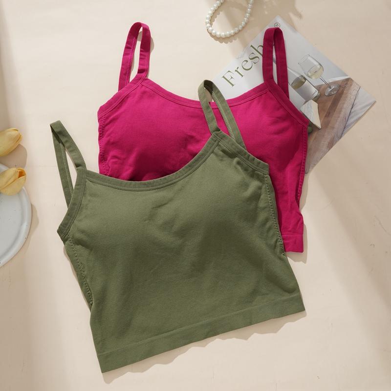 Women Bras Comfortable Bralette Solid Color Sexy Underwear Vest Female Hollow Out Wireless Lingerie Seamless Bra