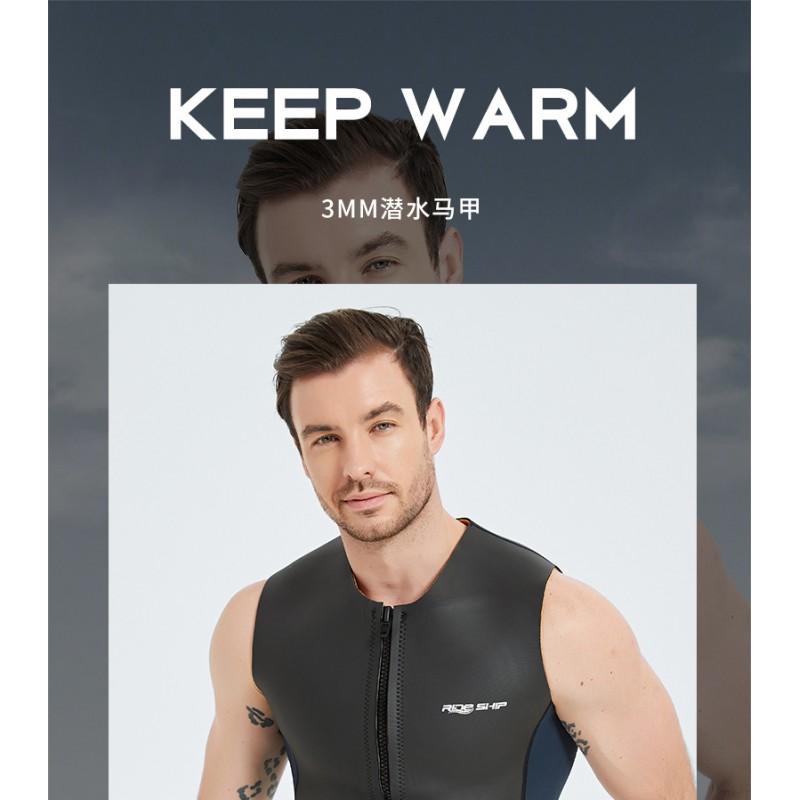 3mm Neopren Ärmellose Neoprenweste Schnorcheln Tauchen Schwimmen Wassersport Wärme Schutz Erwachsenen Unisex