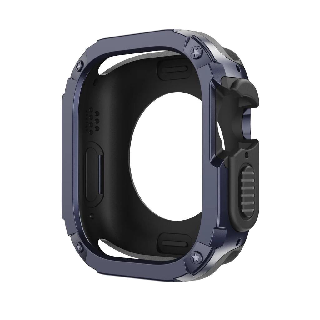Custodia 2 in 1 per Apple Watch Series 8/7/SE/6/5/4 Ultra 41mm 45mm 40mm 44mm 49mm TPU + PC Antiurto Protettore Bumper per iwatch