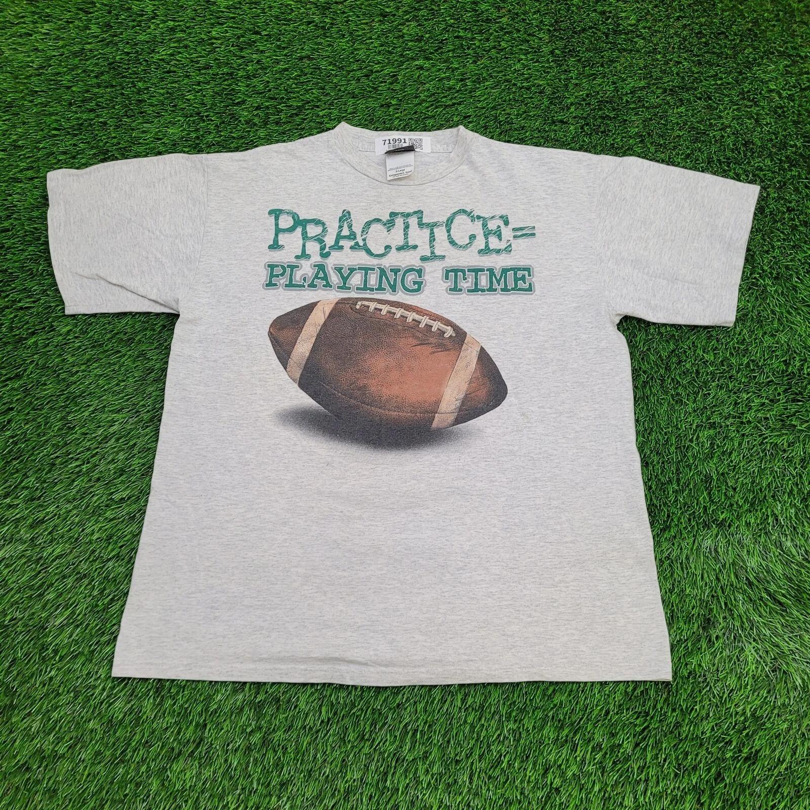 Vintage 90s Football Shirt L/XL 22x26 Gray Sports S