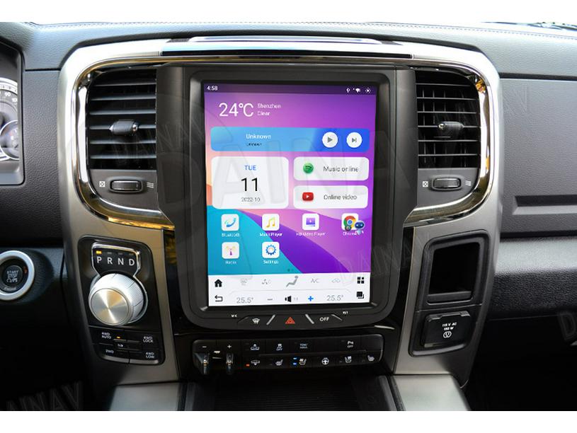 Dodge Ram 1500 10.5” Vertical Screen Smart Android Navigation with Wireless CarPlay
