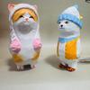 Wooden Craft Decor Lucky Cat Car Hanging Ornament For Home Office Gifts