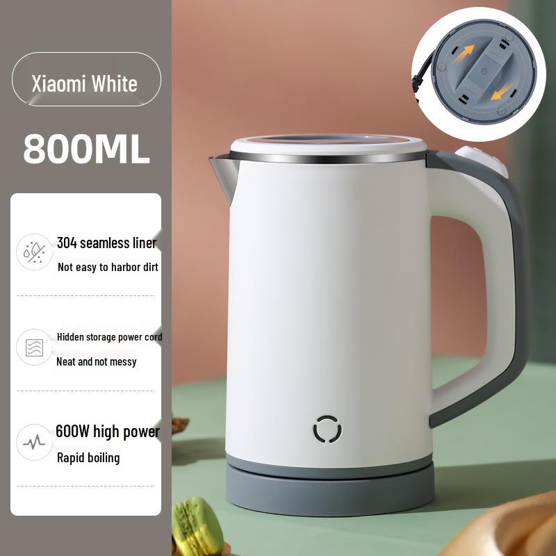 0,8l Elektrická rychlovarná konvice, 110V US/EU Standard, Vhodná na cesty.