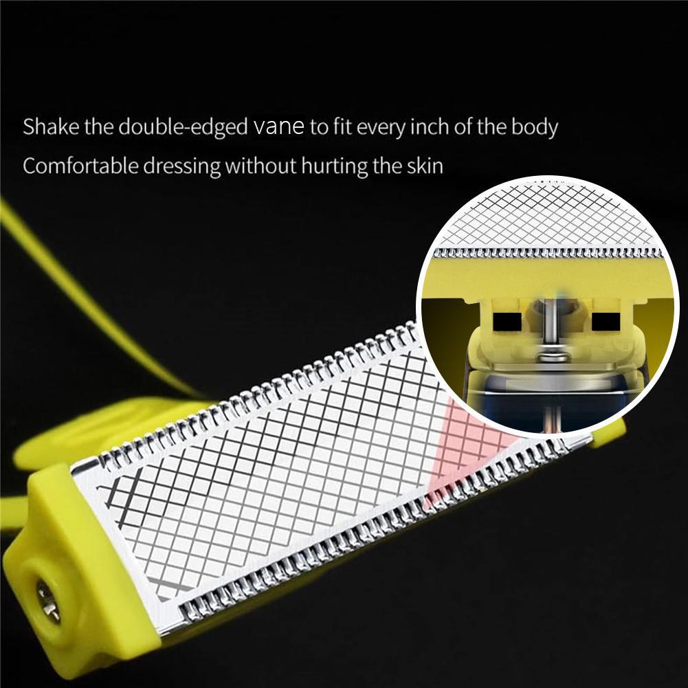 USB Rechargeable Men's Wet/Dry Electric Body Shaver - Full Body Washable