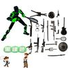 3D Printed Toy Western Cowboy Model Lucky13 Action Figure Dummy T13 Toy Doll Robot Assembly Model Decoration Desktop Decoration