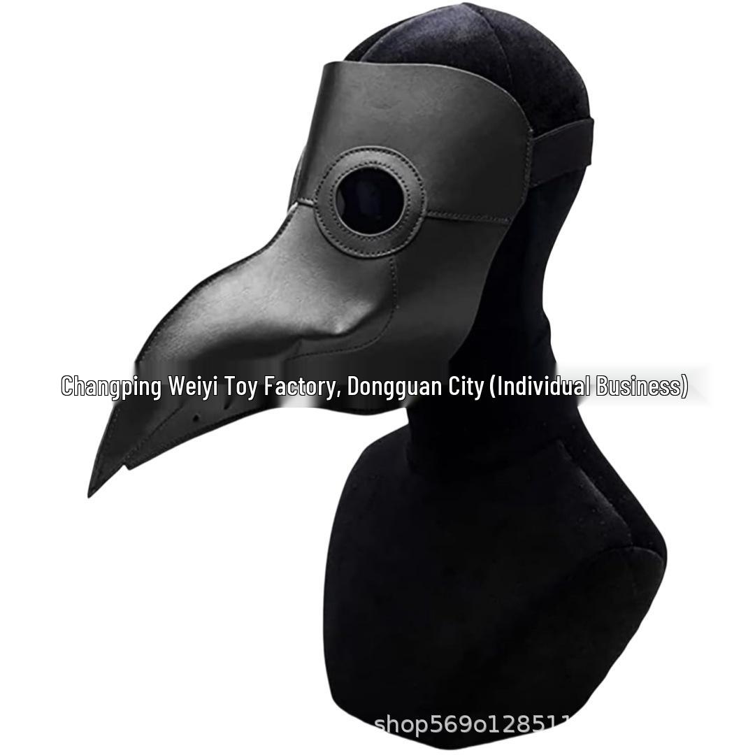 Steampunk Plague Doctor Bird Beak Latex Mask for Halloween Masquerade