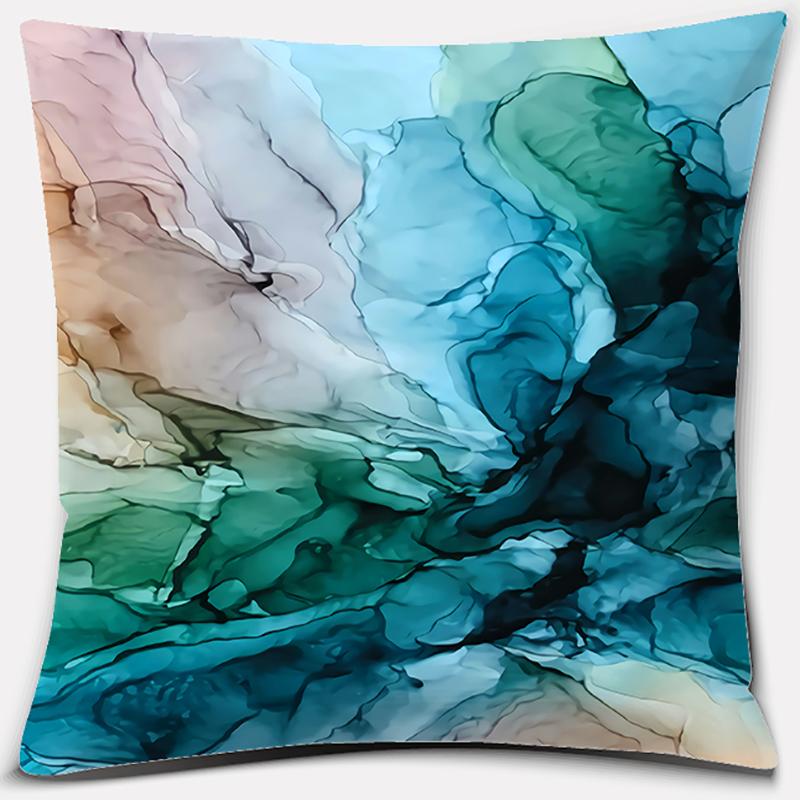 Modern Ink Art Printing Series Pattern Pillowcase Square Pillowcase Home Office Decoration Pillowcase