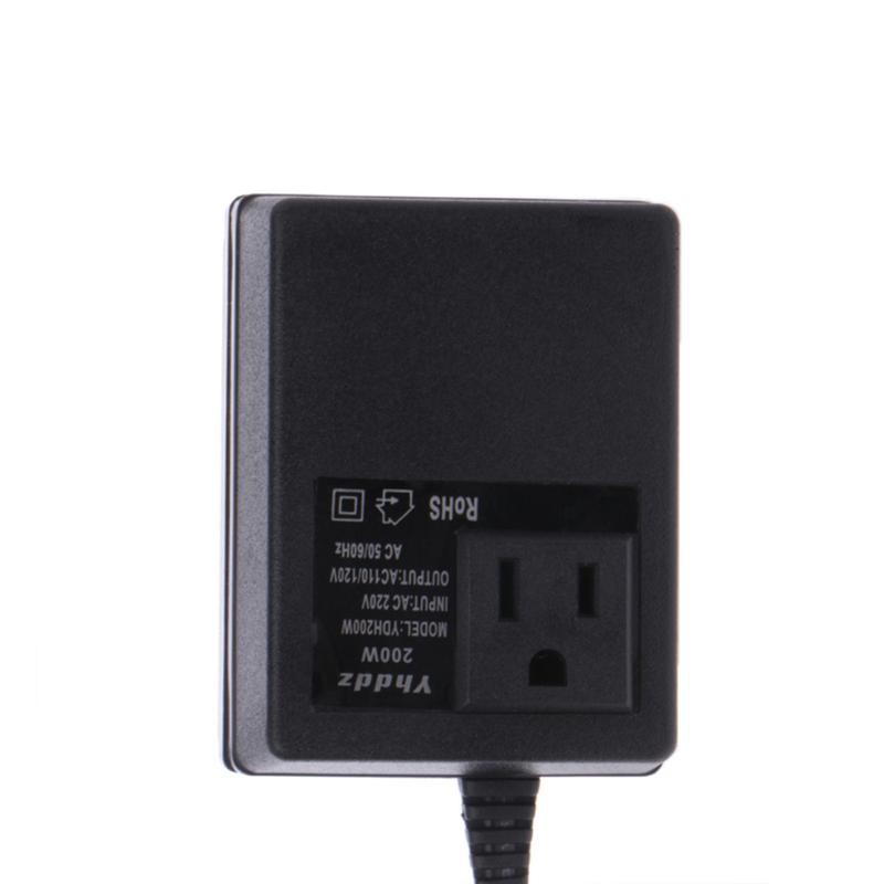 AC Power Adapter 200W EU 220V To 110V Voltage Step Down Travel Voltage Transformer Converter