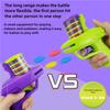 Outdoor Kids Game Foam Disc Gun Toy Flying Disc Shooting Launcher Gun Double Parent-Child Interactive Children Toy