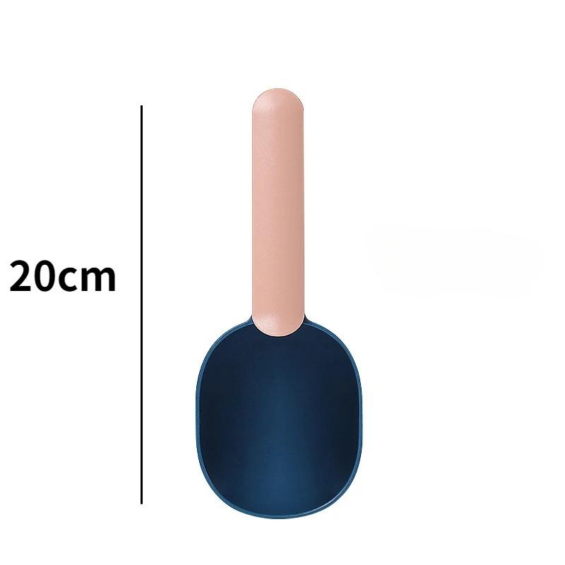 Multifunctional Dog Food Cat Food Shovel Spoon Feeding Spoon Sealed Bag Clip Creative Measuring Cup Curved Design Easy To Clean