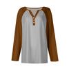 Women's T Shirt Tee Button Floral Print Long Sleeve Daily Weekend Fashion Basic V-Neck Regular Top