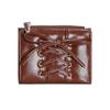 Strap Bow Women Wallets Short Wallets Card Holder Folding Zipper Coin Purse Girl PU Leather Coin Pouch Casual Clutch Bag