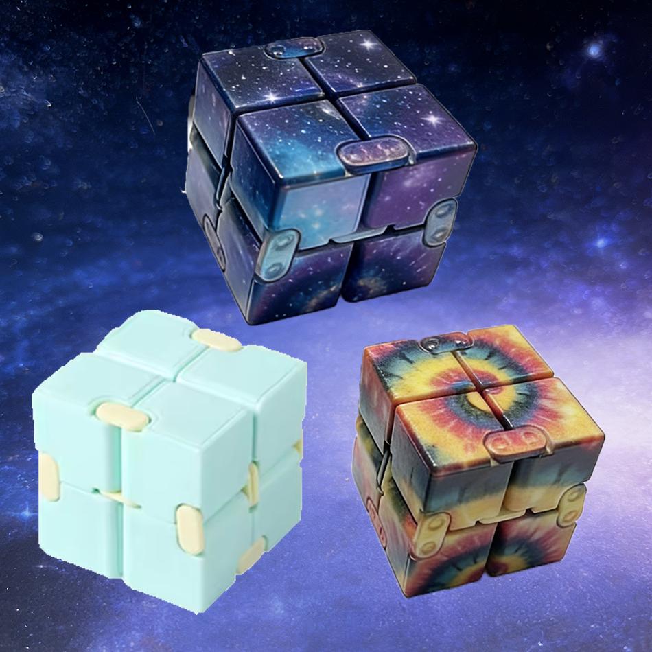 Infinity Cube Second Order Anxiety Toy Finger Game Puzzle Stress Relief Magic Finger Gift for Children