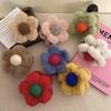 Korean Style Plush Flower Hair Claws Fashion Small Hair Clips Sweet Barrettes Shark Clips For Women Hair Accessories Headwear