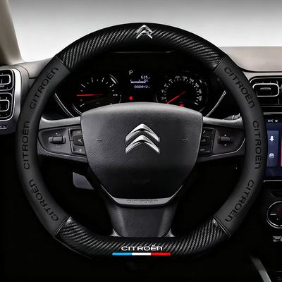 Potah na volant do auta Protiskluzový Napa kůže Potahy na volant pro C3 C4 X7 Xsara Picasso Crosser C-ELYSEE JUMPY NEMO