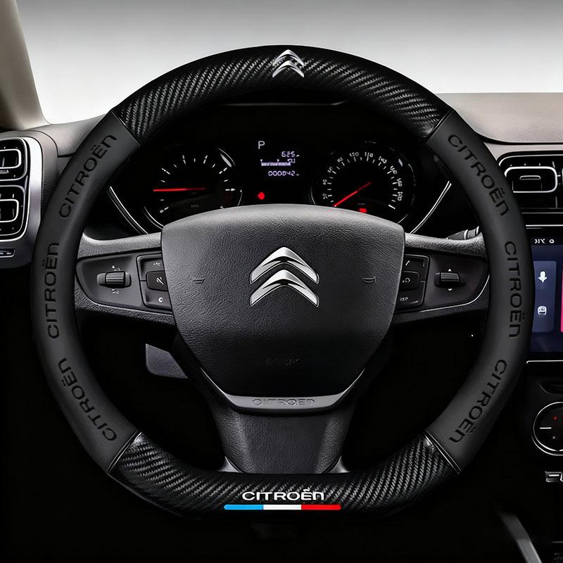 Car Steering Wheel Cover Anti-slip Napa Leather Steering Covers For Citroen C3 C4 X7 Xsara Picasso Crosser C-ELYSEE JUMPY NEMO