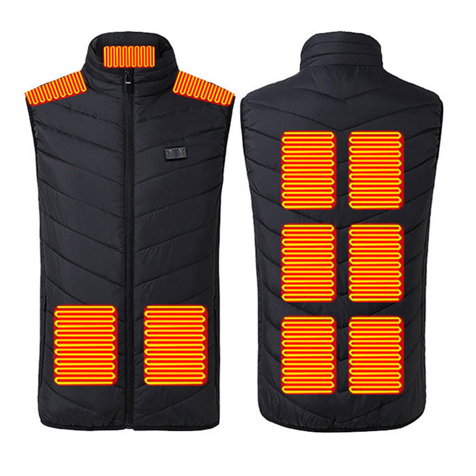 

Мужские и женские модные повседневные теплые жилеты с подогревом, однотонные L