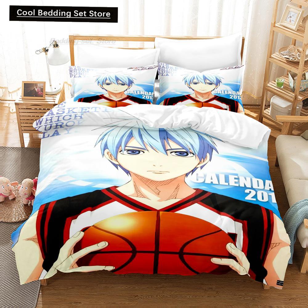 New 3D Print Cartoon Kuroko's Basketball Bedding Set Single Twin Full Queen King Size Bed Set Adult Kid Bedroom Duvet Cover Sets