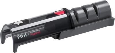 Tefal Malý ruční brousek na nože Kámen na broušení Kompaktní se spodním zarážkou K26105 "Ingenio Sharpener" protiskluzový