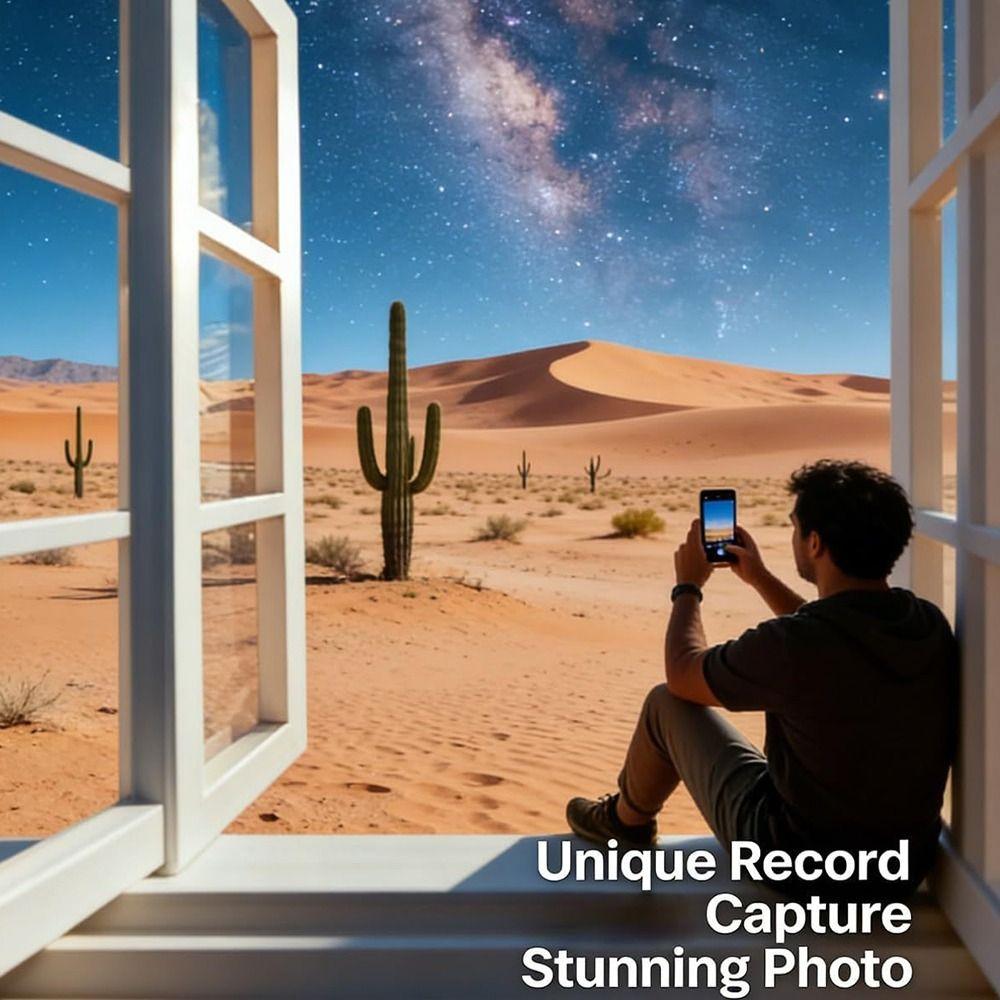 Handheld Window View Photography Props Blue Paper Design Reusable Photo Viewfinder Lightweight Easy Carrying