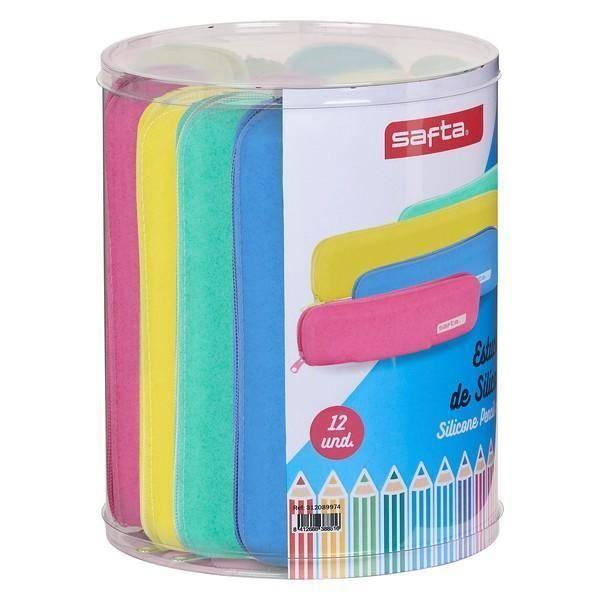 Fourre-tout en silicone pour enfants (12 pcs) - SAFTA - Design Jeunes - Noir