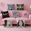 Singer Drop Dead Music Pillow Covers Cartoon Sofa Decorative Home Doublesided Printing Short Plush Cute Cushion Cover