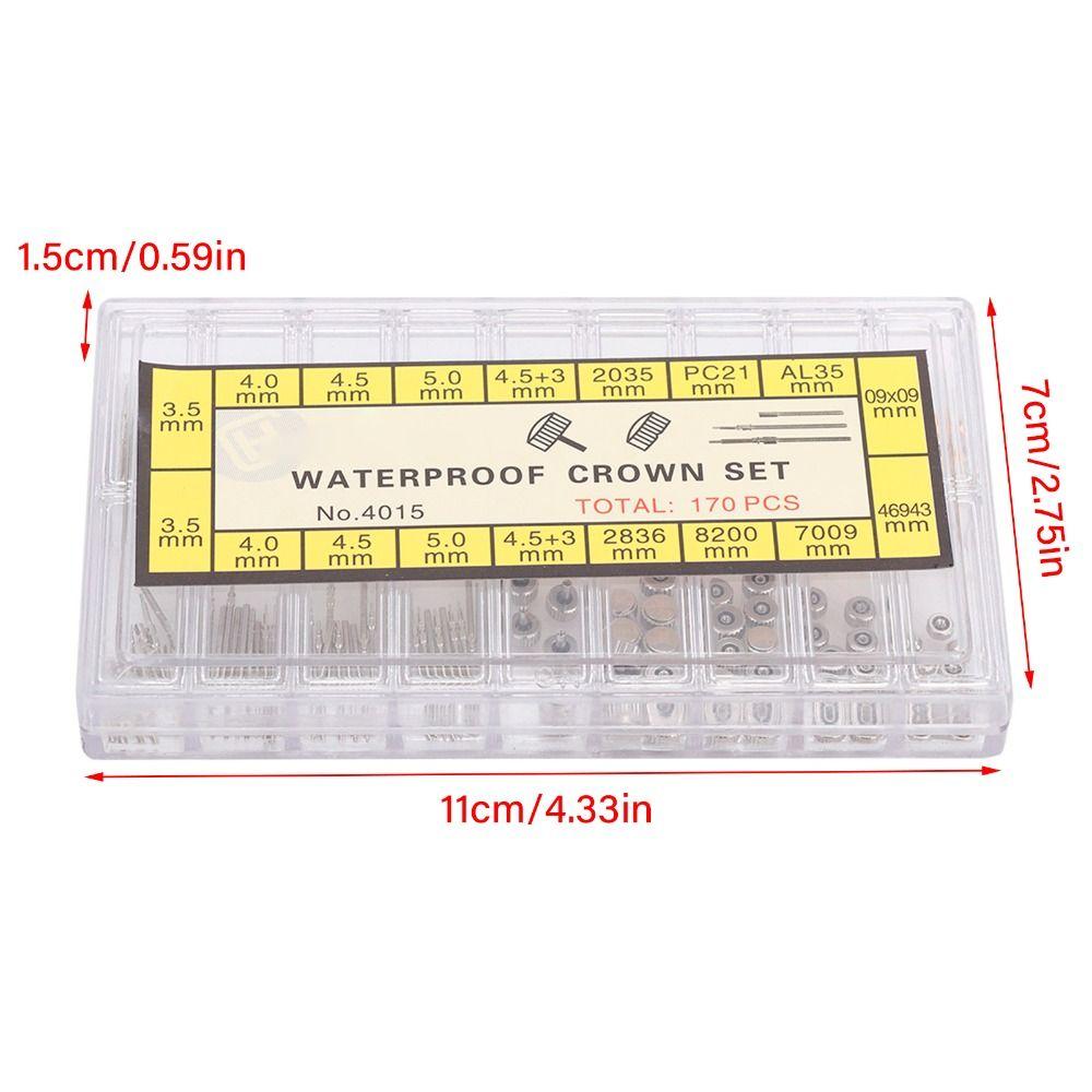 Assorted Kit Watch Crown Spring Bar Set Watch Stem Extender  Replacement Parts