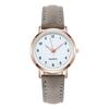 Male Female Analog Quartz Wrist Watch Student Glow Leather Strap Style Casual