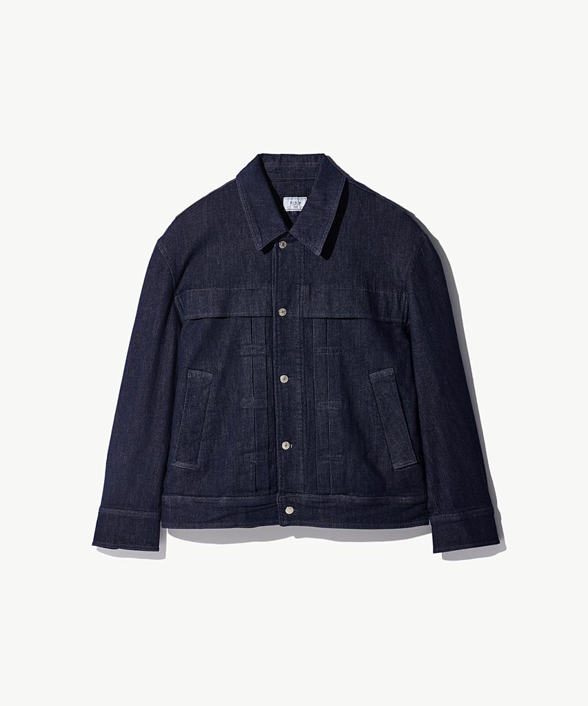 Stco Diems Unchanging Raw Denim Trucker Indigo Navy (Oversized Fit)_Ddjwz06Osn