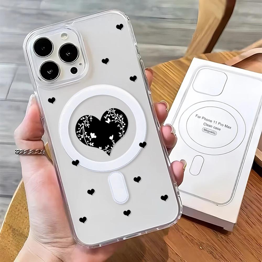 Magnetisk telefondeksel for iPhone 11 12 13 iPhone 13 14 15 Pro 15 16 Pro Max Samsung A15 A16 A25 A26 A55 A56 S25 S24 S22 S23 Ultra S25 Edge