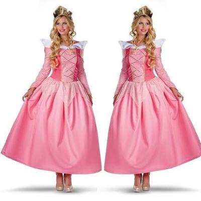 New Cosplay Fairy Tale Pink Sleeping Beauty Princess Costume Stage Costume