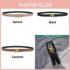 Fashion Leather Belt For Women With Alphabet Buckle For Business And Wear Casual