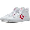 Converse Cons Pro Leather Casual High-Top Board Shoes Unisex Red & White