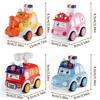Toddler Press And Go Vehicle Cartoon Baby Mini Ambulance Police Car Fire Truck Excavator Model Gift For Kids Toys