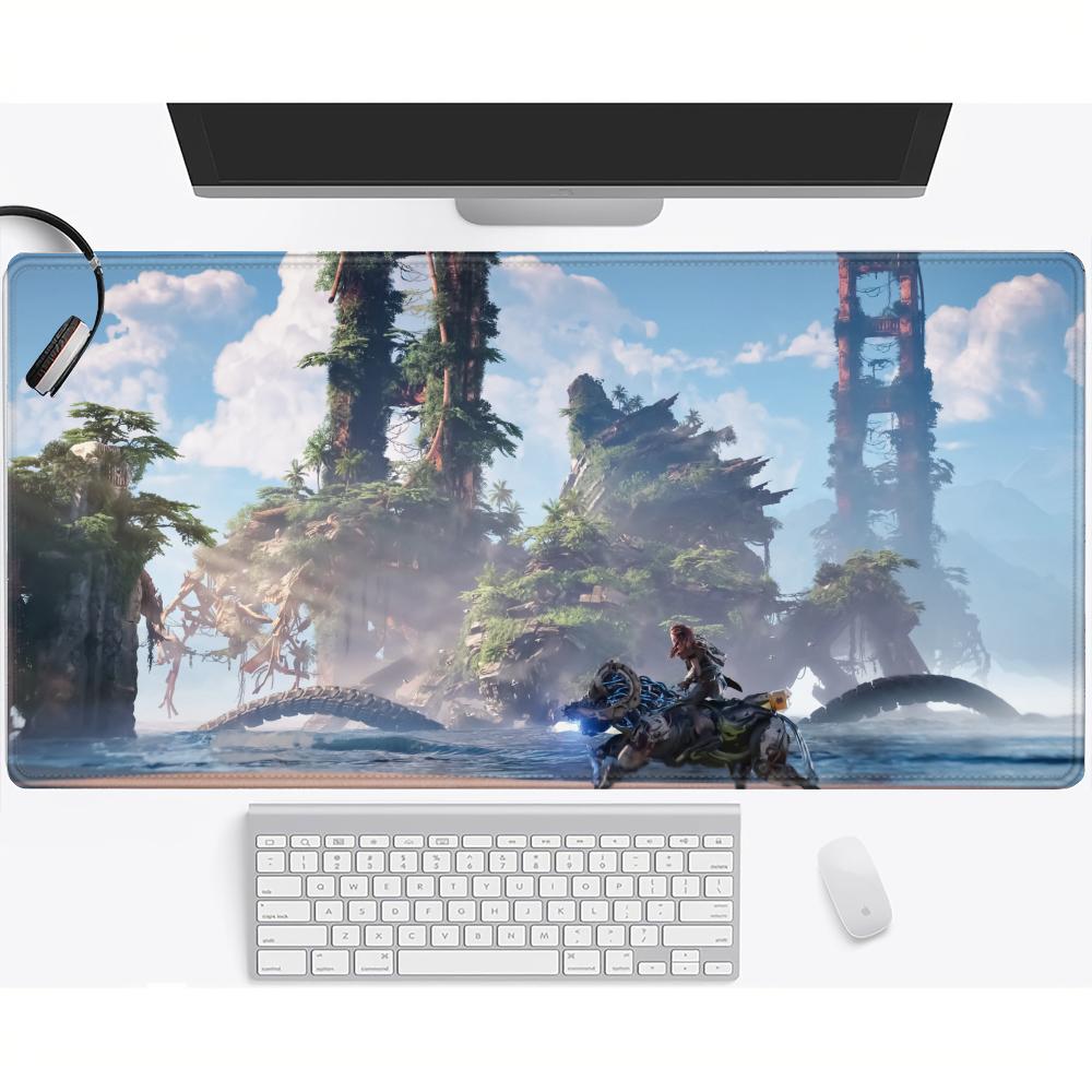 HYBXAXC Large Mouse Pad HHorizon ZZero Dawn FForbidden West Mousepad For Gamer Desktop Decoration Office Mouse Deskmat Rug