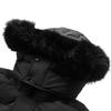 Li Ning Sports Trend Series Warm Hooded Long Comfortable Versatile Down Jacket Unisex Outerwear Black AYMU177-1