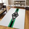 Borussia Mönchengladbach Flannel Pattern Square Carpet,Area Rug,Carpet Rug for Living Room Bedroom Sofa Playroom Decor,Non-slip Floor Mat