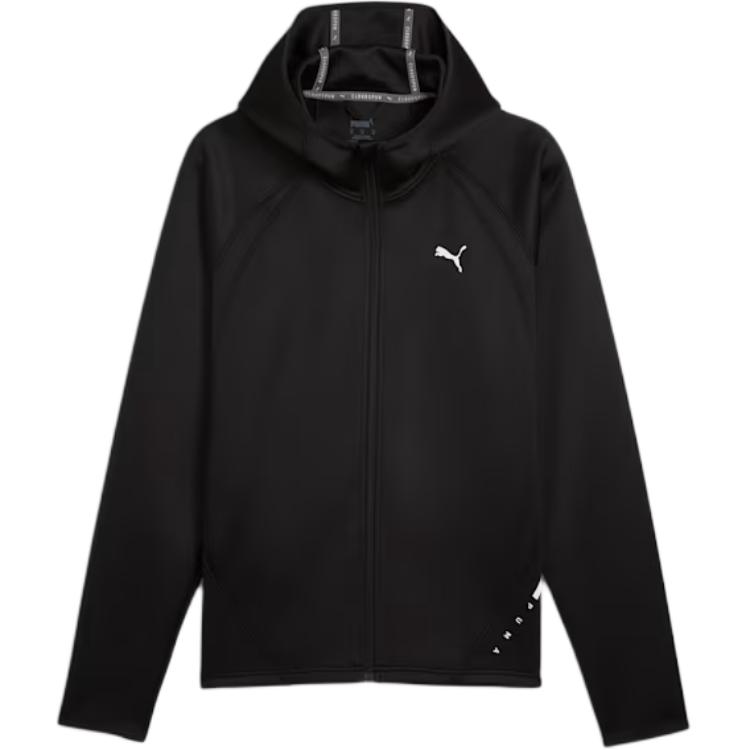 

Puma Cloudspun Tech Lbl Solid Color Hooded Zip Long Sleeve Jacket Men jackets Black 525698-01 XL